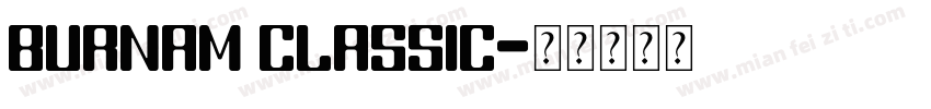 burnam classic字体转换